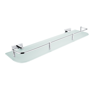 Shelf Keira with railing 50cm | chrome