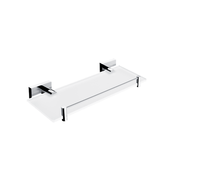 Shelf Keira with railing 30cm | chrome