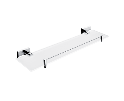 Shelf Keira with railing 50cm | chrome