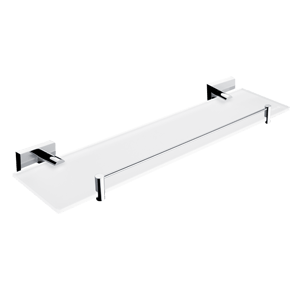 Shelf Keira with railing 50cm | chrome