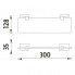 Keira rack without enclosure 30cm | chrome