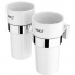 Tumbler holder Keira double with tumblers | chrome