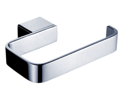 Toilet paper holder without cover Kibo on one role | chrome