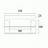 Towel rail Kibo double 626mm | chrome