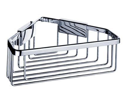 Wire shelf corner Kibo 225 x 225 x 85 mm | chrome