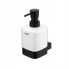 Soap dispenser with ceramic bowl Kibo | black matte