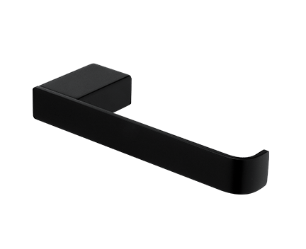 Toilet paper holder without cover Kibo on one role | black matte