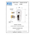 Concealed module CLASS LINE two - way lever upper part | white mattte