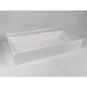 Sinks LIKE | 800 x 460 x 130 mm | vessel sinks | rectangular | Pomegranate red mattte