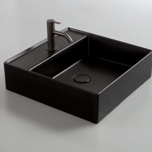 Sinks LIKE | 460 x 460 x 130 mm | vessel sinks | rectangular | Black gloss