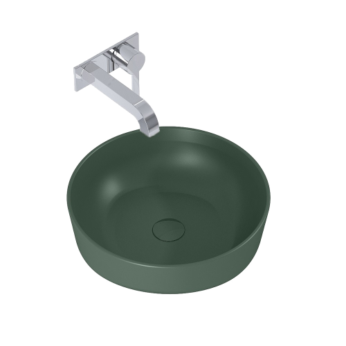 Countertop sink LIMONA | 410 x 410 x 135 | matte emerald