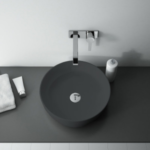 Countertop sink LIMONA | 410 x 410 x 135 | anthracite matt