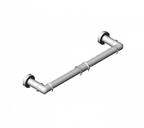 Towel holder 5th AVENUE 310 mm | brushed nickel