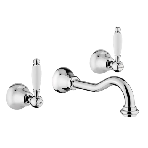 Sink faucet Retro concealed mixer, triple element | gold