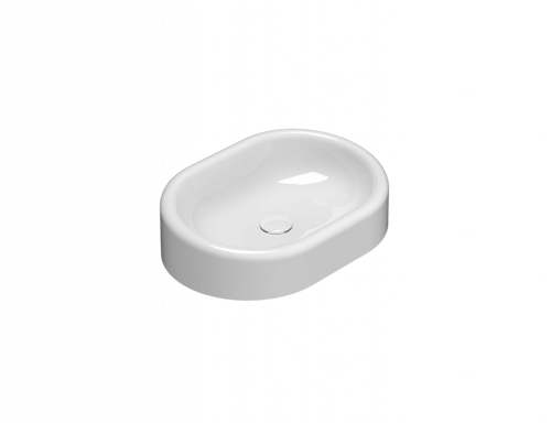 Washbasin T-EDGE | 600 x 420 x 160 | White gloss