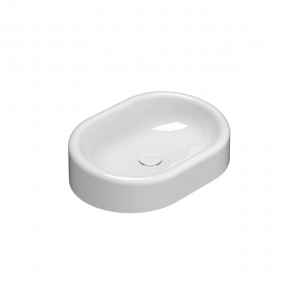 Washbasin T-EDGE | 600 x 420 x 160 | White gloss