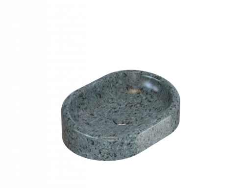 Washbasin T-EDGE | 600 x 420 x 160 | Turquoise grit mattte