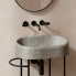 Washbasin T-EDGE | 600 x 420 x 160 | Gray guilloche mattte