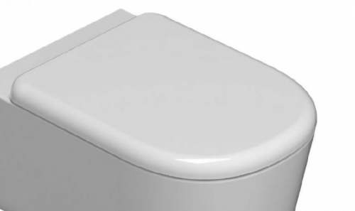 Toilet seats GLOBO | 364x460 | SlowClose | White gloss