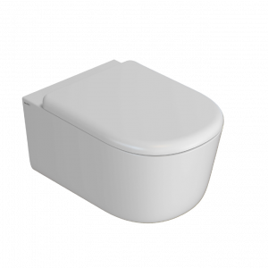 Wall-mounted toilet GLOBO | 540x360x340 | White gloss | White mattte