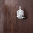 Soap dispenser with a cup of Maya collection - frosted glass | chrome