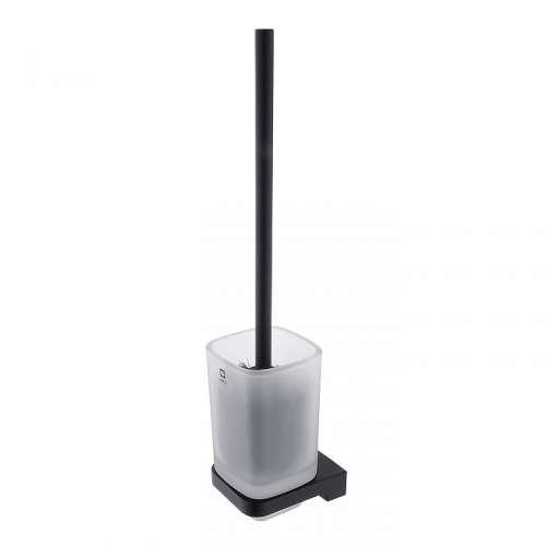 WC brush Maya with glass container | black matte