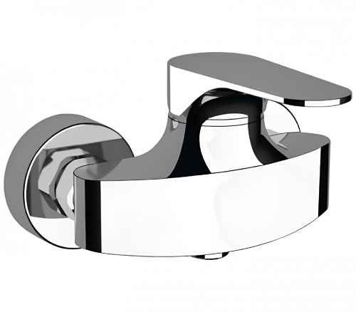 Shower lever faucet CLASS LINE | 100 mm | white mattte