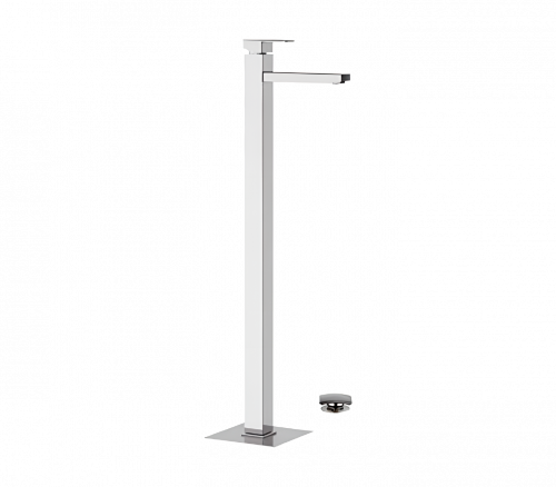 QD 18 | Wash basin faucets Q-DESIGN | Lever | free standing | chrome gloss | black mattte