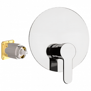 Concealed module WINNER one - way lever upper part | brushed nickel gloss