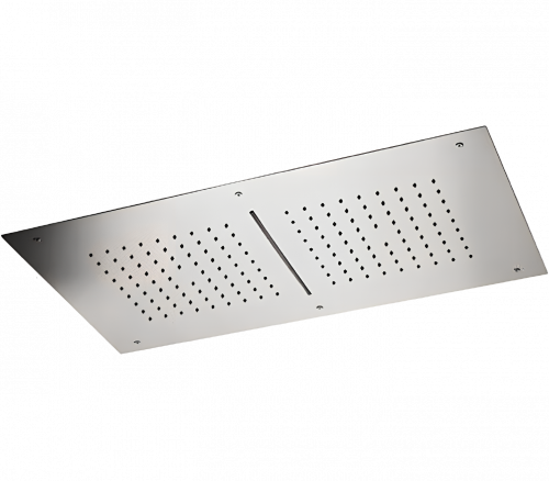 Built - in shower head | 700 x 400 mm | 2xrain + waterfall | white mattte