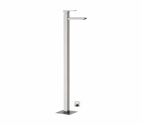 Absolute washbasin faucet lever | solitary | chrome black ground