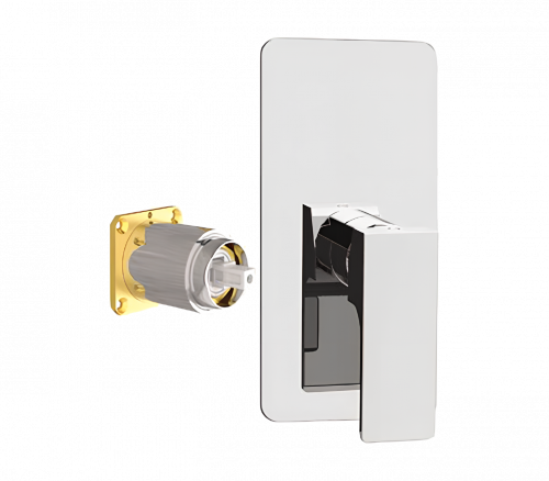 AU | Concealed module Absolute | one - way upper part lever | gold mattte