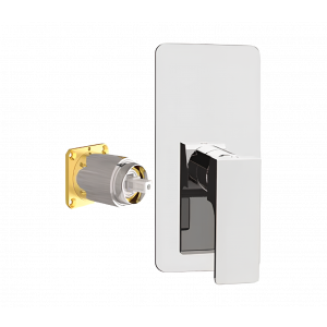 AU | Concealed module Absolute | one - way upper part lever | brushed nickel gloss