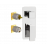 Concealed module ABSOLUTE two - way lever upper part | white mattte