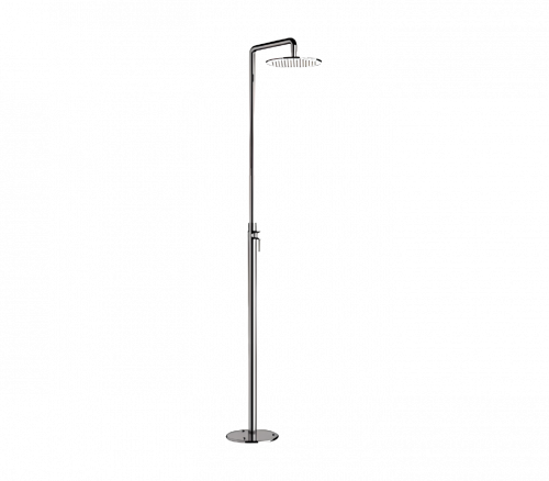 Freestanding outdoor shower | Ø 300 | chrome