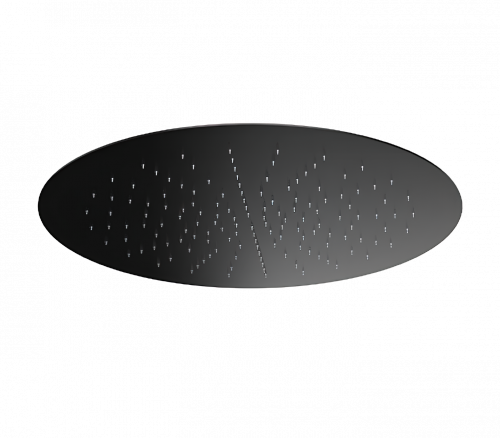 Built- round shower head - Ø 340 mm | black mattte