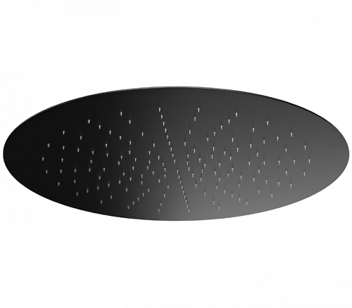 Built- round shower head - Ø 440 mm | black mattte