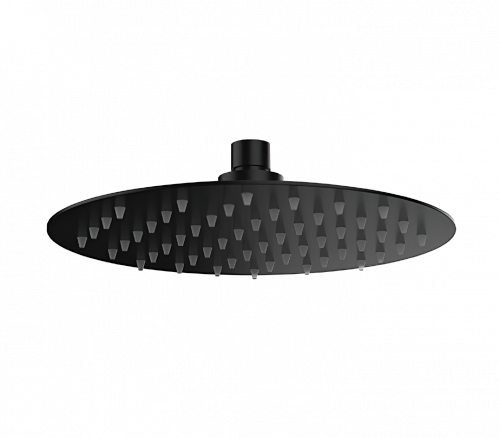 Showerhead SoffiSlim RD | wall mounted | Ø 300 mm | circular | black mattte