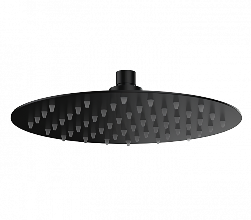 Showerhead SoffiSlim RD | wall mounted | Ø 400 mm | circular | black mattte