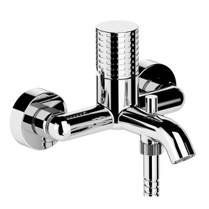 Shower and bath lever faucet CELEBRITY CHESTER | chrome black ground