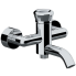 Shower and bath lever faucet Element | chrome black ground