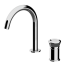 Wash basin faucets Element | M | multiple-element | chrome black ground