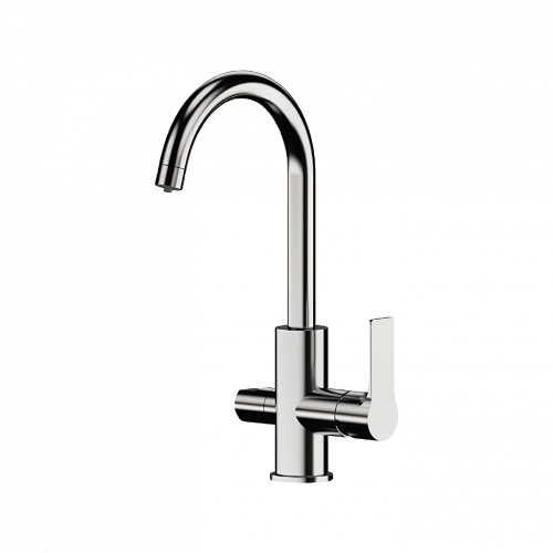 Sink faucet  lever with spray jet | chrome gloss