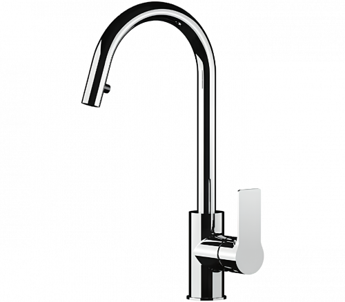 Sink faucet Remer lever mixer, with extending | chrome gloss