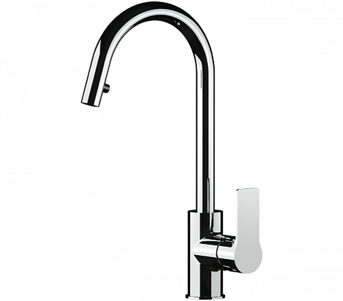 Sink faucet Remer lever mixer, with extending | black mattte