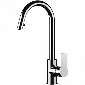 Sink faucet Remer lever mixer, with extending | chrome gloss