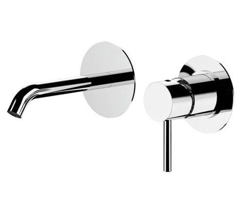 Wash basin faucets X STYLE | wall concealed | chrome gloss