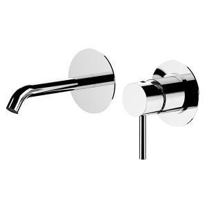 Wash basin faucets X STYLE | wall concealed | chrome gloss