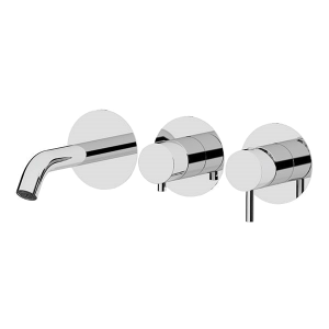 Bath faucet X STYLE | 3-way | Lever | white mattte