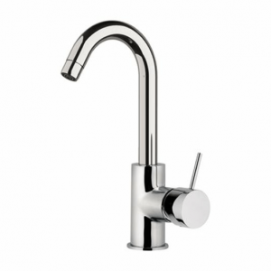 Sink mixer X STYLE stand lever 292 | with swivel nozzle | white mattte